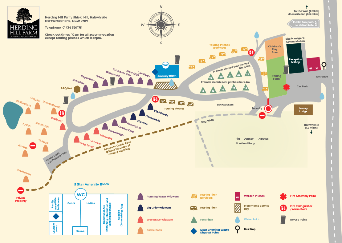 Campsite Layout Herding Hill Farm